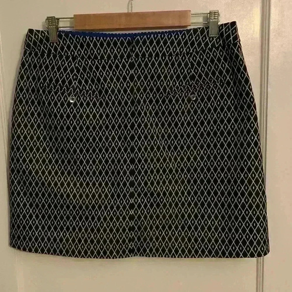 GGBlue Luxe Sport Golf Skort Wrap, Black & White pattern, Women’s Size 10 - Picture 6 of 12